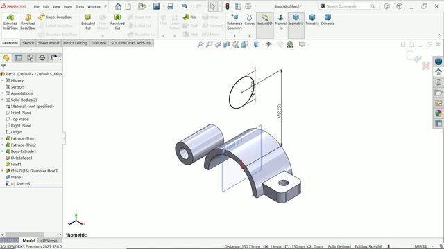 Solidworks Tutorial for beginners Exercise 166