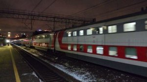 Карелия на подходе к Химкам! ЭП20-039 с поездом 18 Москва-Петрозаводск