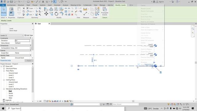 REVIT 2022 TUTORIAL 2 GRID LINES & LEVELS