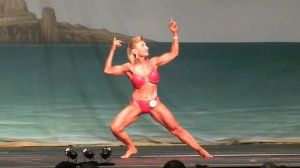 63 Year Old Female Bodybuilder at The 2013 Europa Show of Champions.