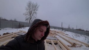 Начало работ по установки бани из 24 диаметра