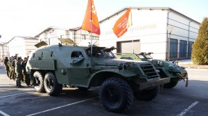 Бронетранспортер БТР-152 в Музее отечественной военной истории, 23 февраля 2025 года