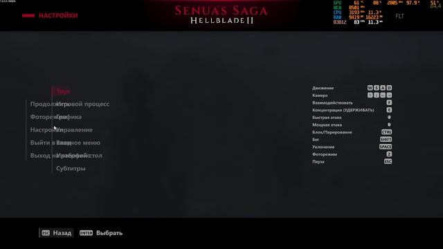 Евгений ЭШ Senua's Saga Hellblade II тЕСТ 4060