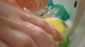 ASMR big sponge Асмр большие губки и порошок 💞