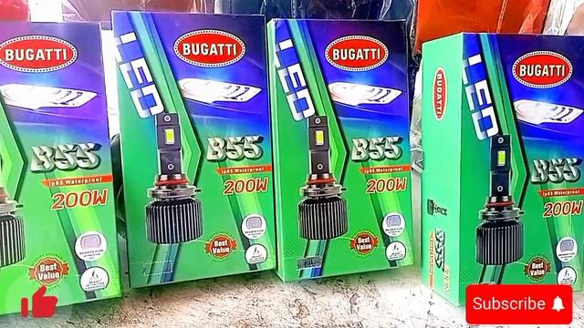 BUGATTI LED LIGHT. 200W. Review original All Quality. H4. H11. 9005. LED light install review смотреть онлайн