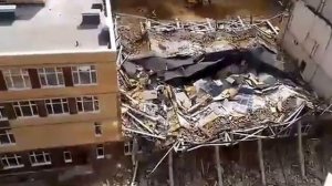 Обрушение крыши в новой школе Мурино. Девяткино