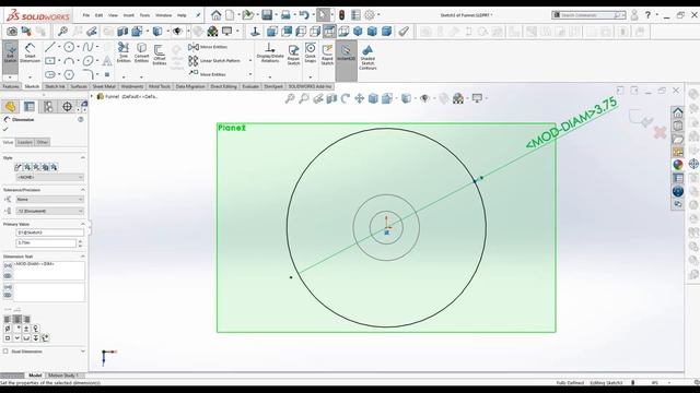 SolidWorks 2021 Tutorial for Beginners #27 | Funnel in SolidWorks-آموزش سالیدورکس