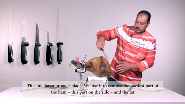 Tutorial de corte Jamón Ibérico de Bellota DOP Guijuelo (3/10) смотреть онлайн