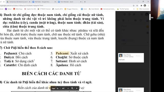LỚP HỌC TIẾNG PĀḶI - BUỔI 01 - THẦY PHÁP TRIỀU- RYAN NONG - Ngày 01 Tháng 03 Năm 2021. смотреть онлайн