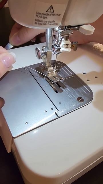 Thread nesting under fabric when you begin sewing? Check out this easy fix. #sewing #sewingtutorial
