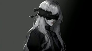 Блондиночка с Повязкой на Глазах | Cute Blindfold Blonde - Живые Обои