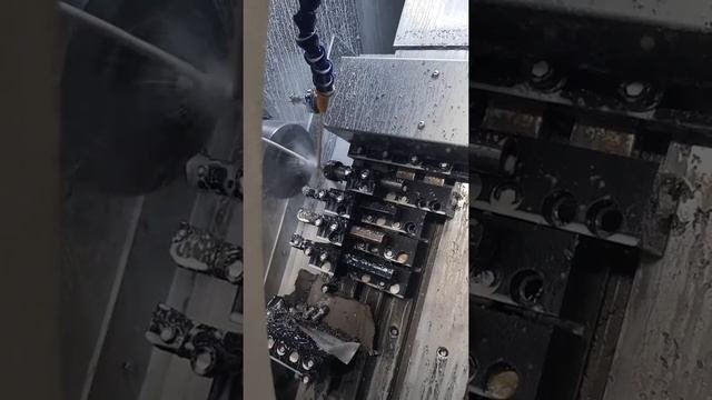 полигональное точение четырехгранника после резьбы