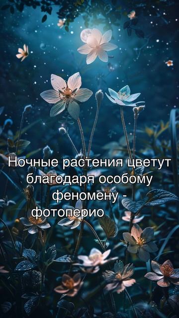 Магия цветения ночных растений