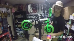 Fatboy Mini BMX Assault Black/Green Unboxing @ Harvester Bikes