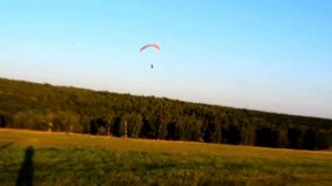 Полет над соснами. Парамотор взлет. Степук Сергей. Пача