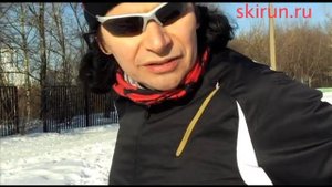 Бег по глубокому снегу. Силовая работа.