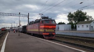 звук ЧС4т-490 после отцепки | станция Вязьма