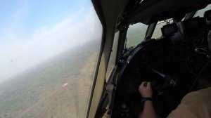 Заход и посадка в Bouna АН-26  (полоса 1400 м.) Approach and landing at Bouna AN-26(runway 1400 m)