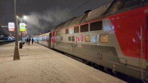 ТЭП70-0356 отправление с поездом №602 Москва-Рыбинск | Савёловский вокзал