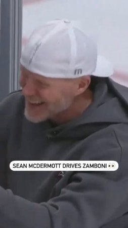 Bills Coach Sean McDermott Drives The Zamboni