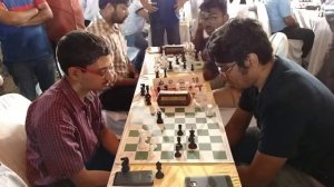 Double Rook endgame between Viani and Swayams end up in a draw