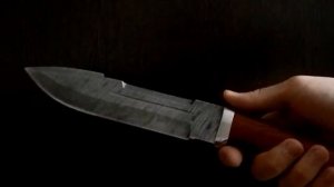 Нож Тайга из Дамасской стали + рукоять из Падука
