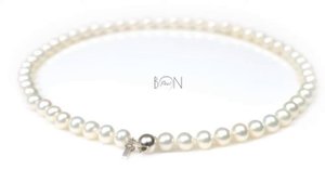 Ожерелье из белого жемчуга ААА 7,5-8 мм @BonPearl