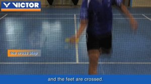 VICTOR badminton coaching - Basic footwork 1 : basic footwork for moving forward and backward