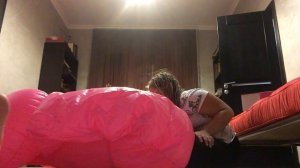 Надуваем фламинго