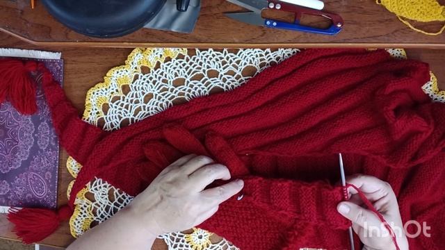 Сп " Осень в ажуре,Отчет 9.Продвижения по кардигану и что связалось еще,,,