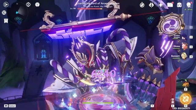 Testing Physical DPS Zhongli on Scara boss