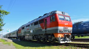 Тепловоз ТЭП70БС-269. Покатушки на овчинниковском поезде по бийской ветке.