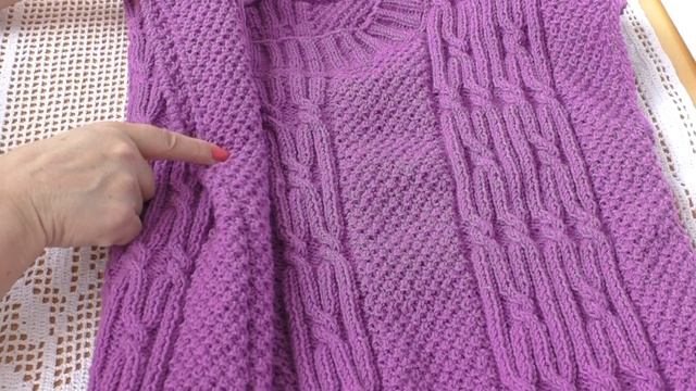 ЖИЛЕТ ЖЕНСКИЙ. Пряжа Himalaya Lana Lux 400. СП "Марафон 12 месяцев". смотреть онлайн