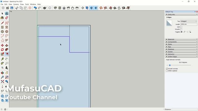 [PART 12] Sketchup 2021 Practice Wall By Size Essential Training For Beginner