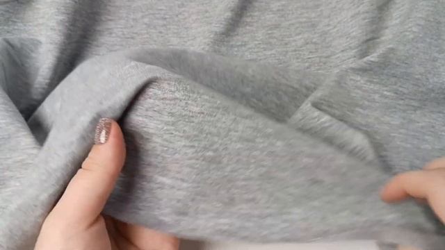 Футер 2х нитка однотонный петля серый меланж смотреть онлайн