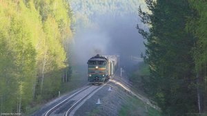 Тапка в пол на тепловозе 2ТЭ10М!