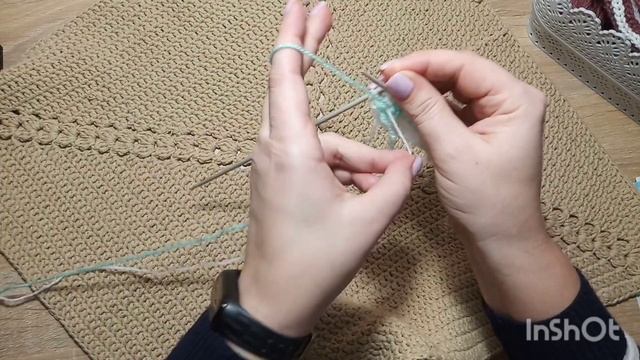 Ленивый жаккард. Узор "Рыбья кость" #ленивыйжаккард смотреть онлайн