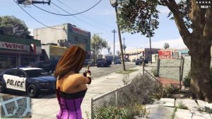 GTA 5 - SAPPHIRE'S FIVE STAR COP BATTLE AT FRANKLIN’S HOUSE! (GTA V Funny Moment)