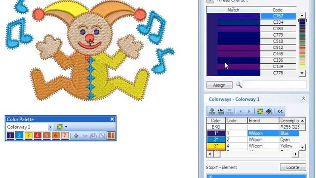 Assigning Threads To Color Palettes-– Назначение Нитей Цветовым Палитрам смотреть онлайн
