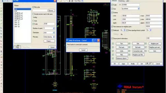 Tekla Structures Training   039  2D XSTEEL  CONVERT TO AUTOCAD