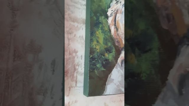 Прокрашиваю торцы картин.#картинамаслом смотреть онлайн