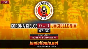 KORONA KIELCE - JAGIELLONIA BIAŁYSTOK || 32. Kolejka [21.04.2018] || Relacja radiowa - 1920.FM