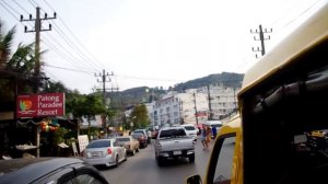 泰国  Пхукет. Поездка на тук-туке с Патонга на Карон