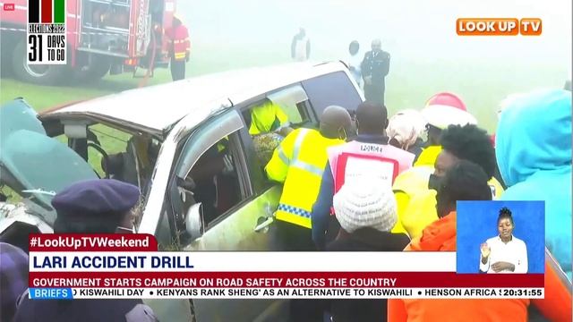 Lari residents in Kiambu county Stage Accident Drill as part of road safety campaigns смотреть онлайн