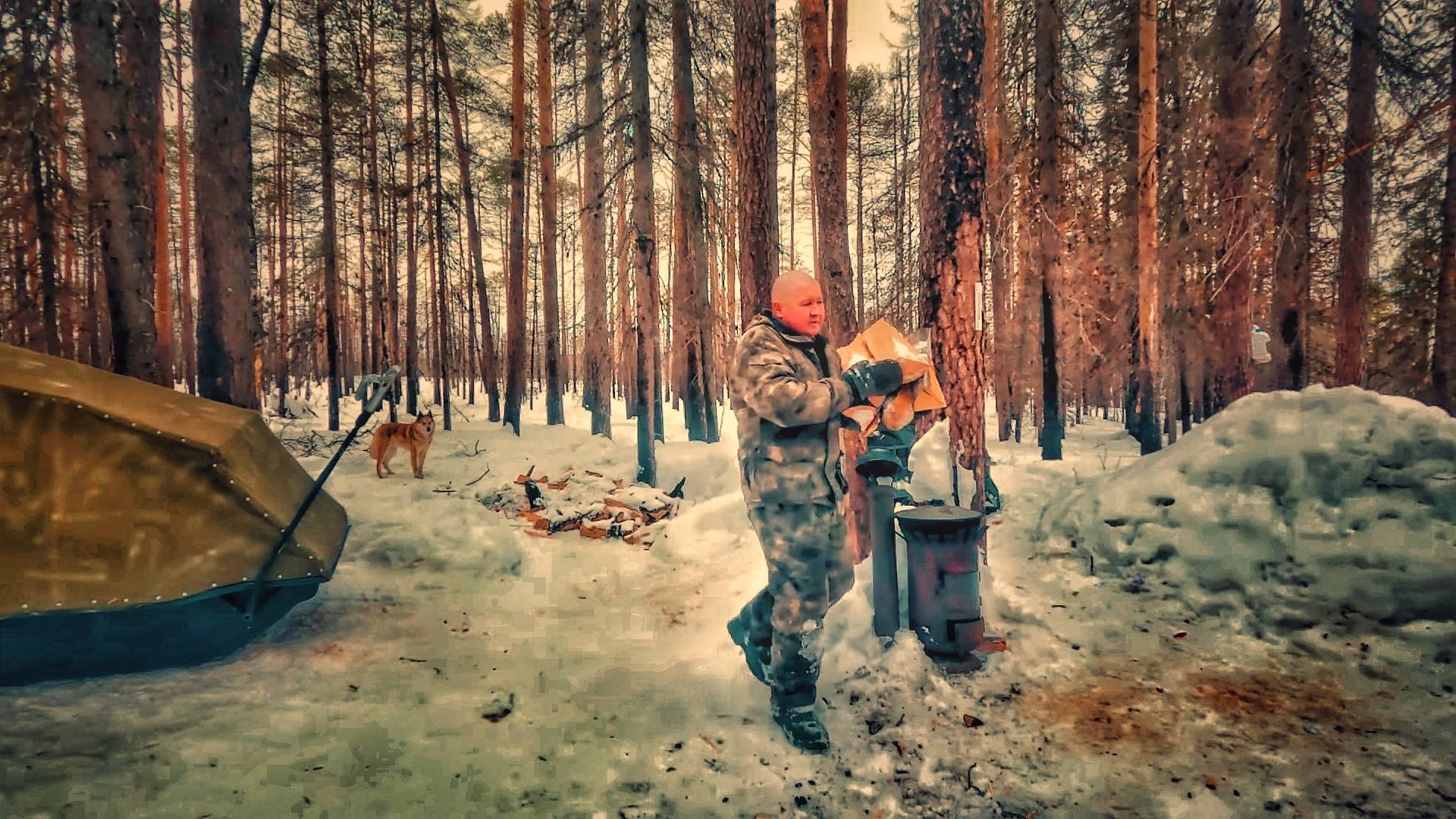 Вторые сутки в Тайге. Закрыл капканы на Соболя. Жизнь и Быт в в Западно-сибирской Тайге.