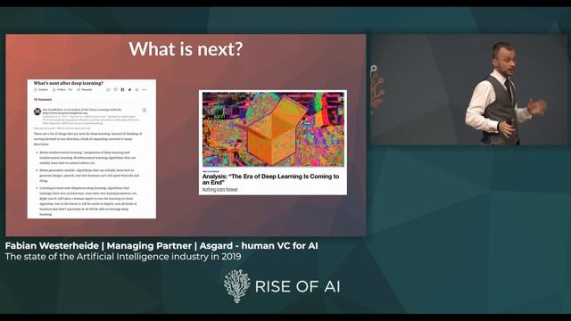 Fabian Westerheide - The state of the AI in 2019 | Rise of AI conference 2019 смотреть онлайн