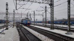 ЧС6-019 с поездом №744 "Аврора" Москва - Санкт-Петербург (16 вагонов)