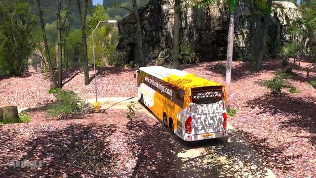 Volvo Bus on Jungle Route | B11r Volvo Bus | SRS Volvo Bus смотреть онлайн