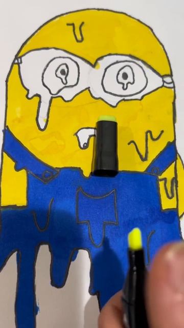 Drawing Bob from Minions Satisfying art￼|| #shorts ￼ смотреть онлайн