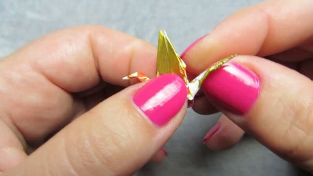 GRUES, OISEAUX EN PAPIER ORIGAMI, fabrication des bijoux смотреть онлайн